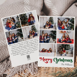 Cartão De Festividades Clássico Simples Feliz Natal Vertical Dez Foto