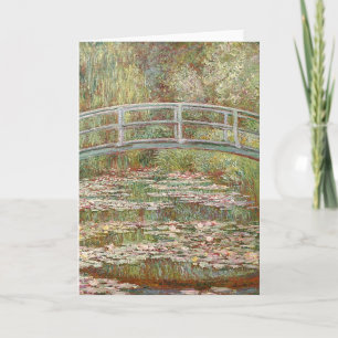 Cartão De Festividades Claude Monet - Bridge Over a Pond of Water Lilies