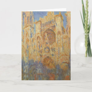 Cartão De Festividades Claude Monet - Catedral de Rouen