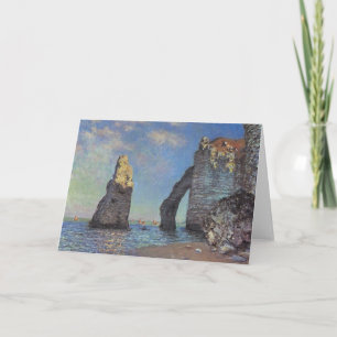 Cartão De Festividades Claude Monet - Cliff em Etretat