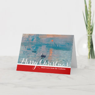 Cartão De Festividades Claude Monet Impressão Nascer do Sol Francês