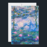 Cartão De Festividades Claude Monet - lírios de água 1919<br><div class="desc">Claude Monet - lírios de água 1919. Pintura famosa da arte.</div>