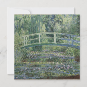 Cartão De Festividades Claude Monet - Lírios De Água E Ponte Japonesa