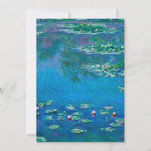 Cartão De Festividades Claude Monet - Lírios Hídricos 1906