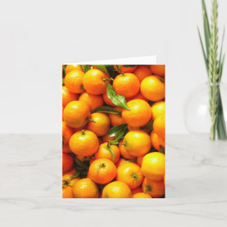 Cartão De Festividades Clementina no mercado de fruta agradável