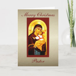 Cartão De Festividades Clergy Merry Christmas Pastor Custom