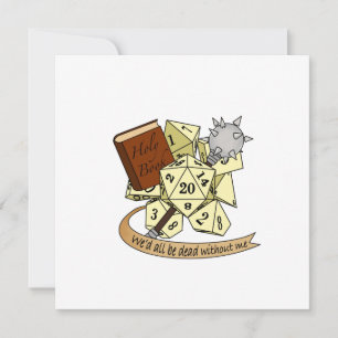 Cartão De Festividades Cleric Dice Design