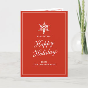Cartão De Festividades Clientes de Natal Red Business Funcionários do Cli