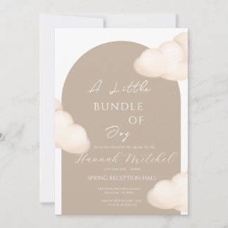 Cartão De Festividades Cloud Baby Shower Invitation - Customizable
