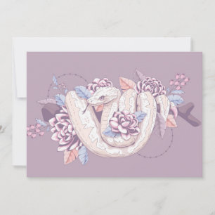 Cartão De Festividades Cobra de Répteis Personalizados Acondicionados Na