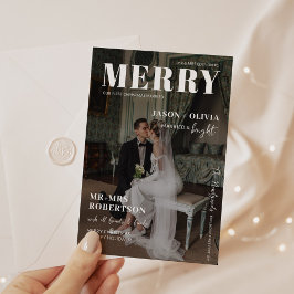 Cartão De Festividades Cobrir da Revista Trendy Casado no Natal