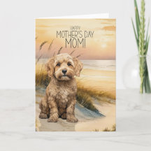 Cockapoo Dog Sunset Beach Mother's Day