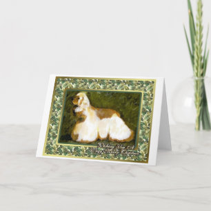 Cartão De Festividades Cocker Spaniel Dog Blank Christmas Card