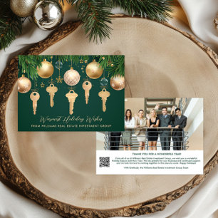 Cartão De Festividades Código QR de Foto Investimento Imobiliário