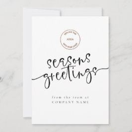 Cartão De Festividades Código QR do logotipo corporativo Qualquer Coluna