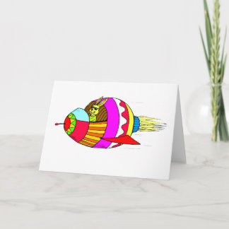 Cartão De Festividades Coelhinho da Páscoa Rocketeer