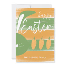 Coelhinho Feliz Da Páscoa E Cenouras