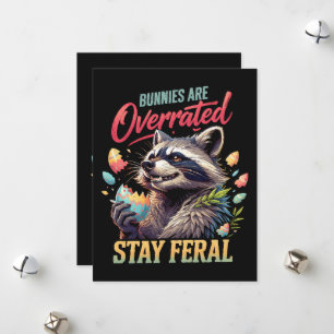 Cartão De Festividades Coelhinhos São Superestimados Fique Feral