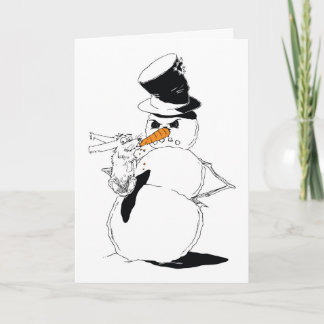 Cartão De Festividades Coelho ávido