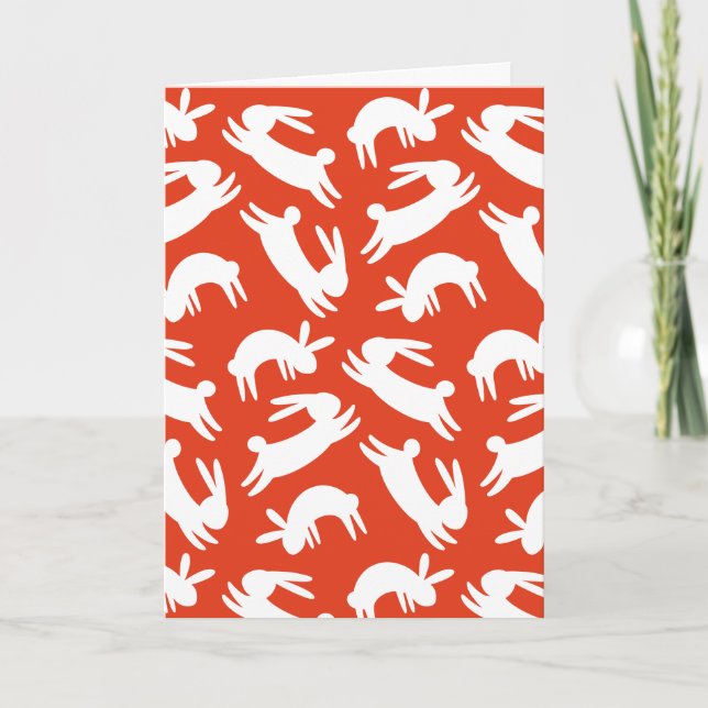 Cartão De Festividades Coelho Chinês Ano Novo 2023 (Frente)