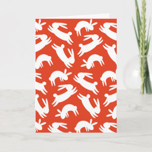 Cartão De Festividades Coelho Chinês Ano Novo 2023