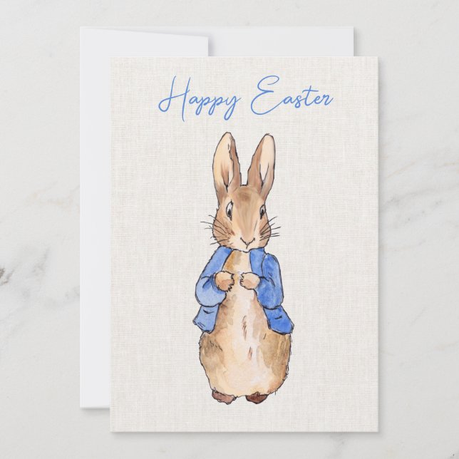 Cartão De Festividades Coelho Clássico (Frente)