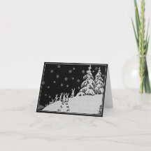 Coelhos e ilustração do inverno da árvore de Natal