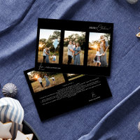 Colagem de Cinco Fotos de Natal Simples e Moderna