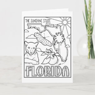 Cartão De Festividades colagem de cores florida