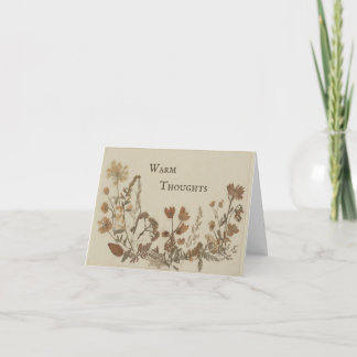 Cartão De Festividades Colagem de Flores Vintage