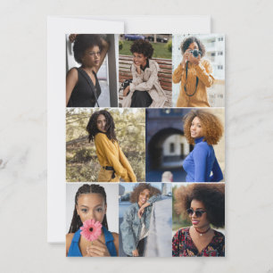 Cartão De Festividades Colagem de Fotografias do Design 8