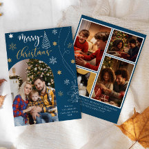 Colagem de Fotos 5 de Feliz Natal Archado Moderno