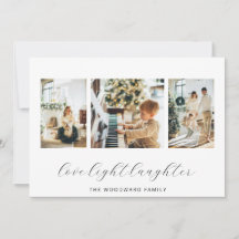 Colagem de Fotos da Família Moderna Natal