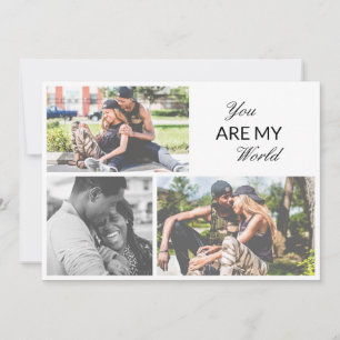 Cartão De Festividades Colagem de fotos de aniversário feliz