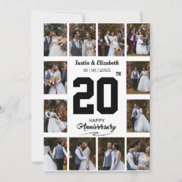 Cartão De Festividades Colagem de Fotos de Aniversário Feliz 12