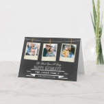 Cartão De Festividades Colagem de Fotos de Congelação de Chalkboard<br><div class="desc">Chalkboard 3 fotografa colagem multifotografia cartão de feriado moderno</div>