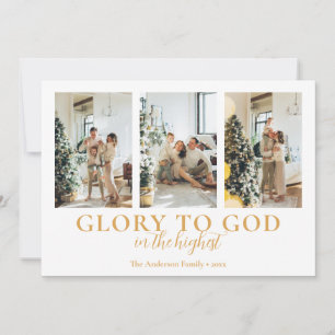 Cartão De Festividades Colagem de Fotos de Família Natal Religioso