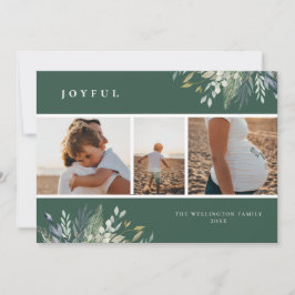 Cartão De Festividades Colagem de Fotos de Feriado de inverno em Aquarela