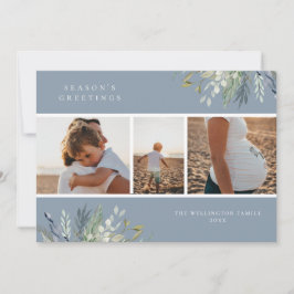 Cartão De Festividades Colagem de Fotos de Feriado de inverno em Aquarela