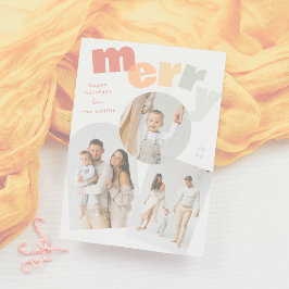 Cartão De Festividades Colagem de Fotos de Feriado de Natal em Arch Moder