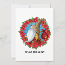 Colagem de fotos de gnomo de Natal nórdico