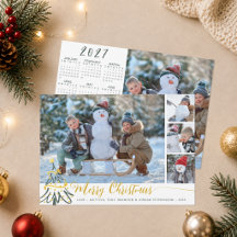Colagem de Fotos de Natal 2027 Calendário