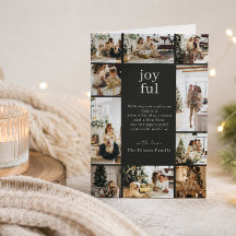 Colagem de Fotos de Natal Alegre Personalizada com