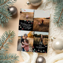 Colagem de Fotos de Natal Brilhante à Feliz das Lu