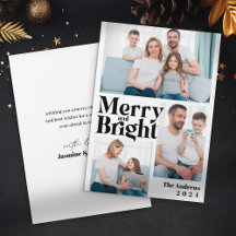 Colagem de Fotos de Natal da Família Alegre e Bril
