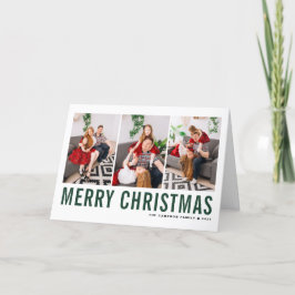 Cartão De Festividades Colagem de Fotos de Natal Feliz