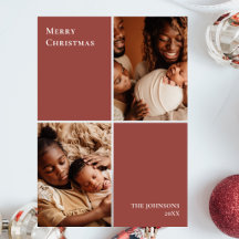 Colagem de Fotos de Natal Minimalista Moderna