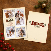 Colagem de Fotos de Papai Noel Vintage Natal em Fa