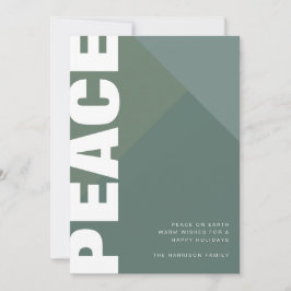 Cartão De Festividades Colagem de Fotos de Paz Moderna