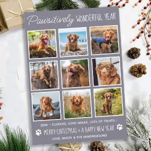 Cartão De Festividades Colagem de Fotos de Pet Cachorros Maravilhosa